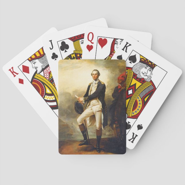 Jeu De Cartes John Trumbull - George Washington avant Trenton (dos)