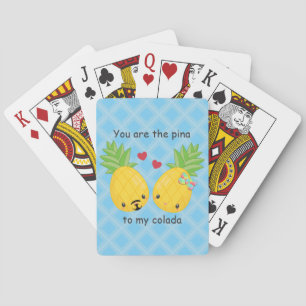 Jeu De Cartes Joli ananas Tropical Pina Colada Romantique