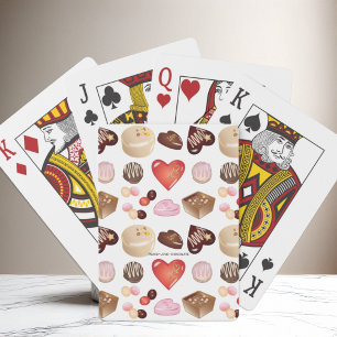 Jeu De Cartes Joli Coeur de Chocolat Coloré et Chic
