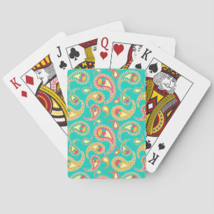 Jeu De Cartes Joli coloré vintage paisley motif