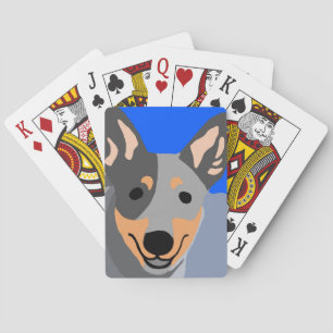 Jeu De Cartes Joli hélier bleu jouant aux cartes