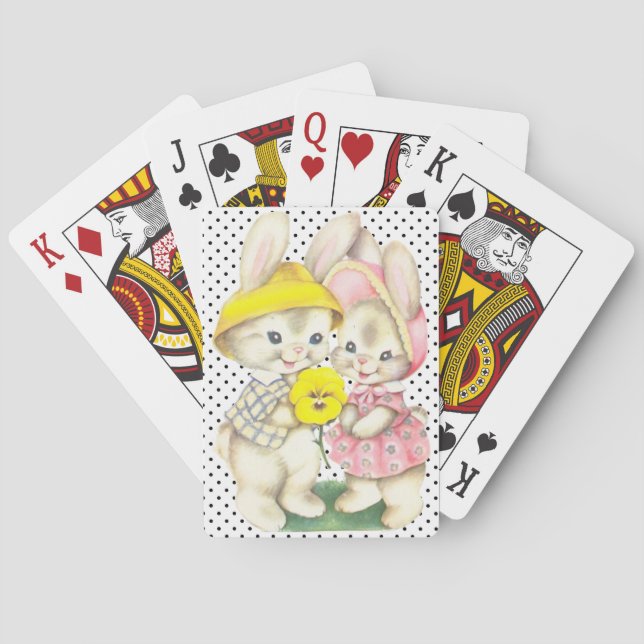 Jeu De Cartes Joli lapin de Pâques (dos)