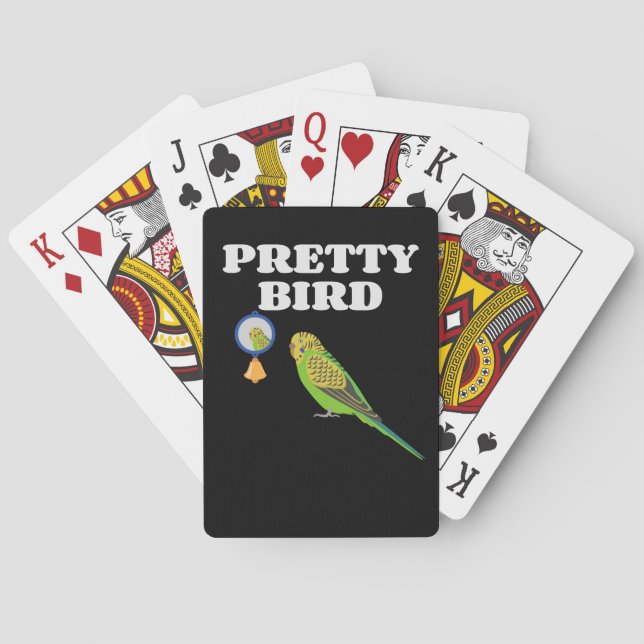 Jeu De Cartes Joli oiseau - Budgie Parakeet (dos)