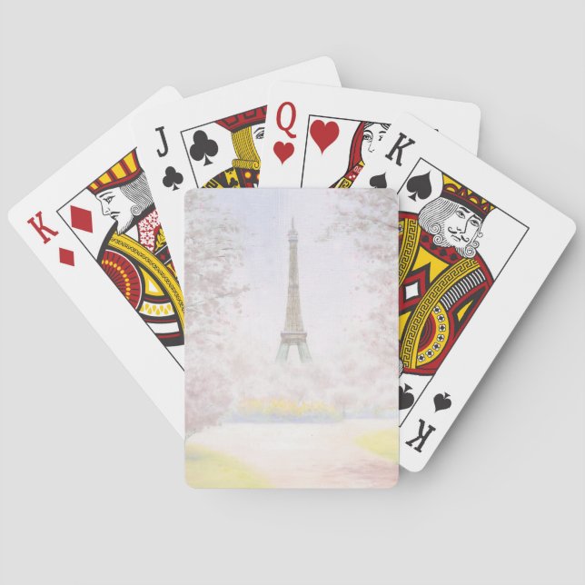 Jeu De Cartes Joli Paris aux pastels (dos)