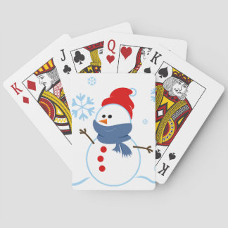 Jeu De Cartes Joli pont Snowman de cartes