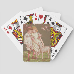 Jeu De Cartes Jolie carte de la Saint-Valentin vintage kitsch, E