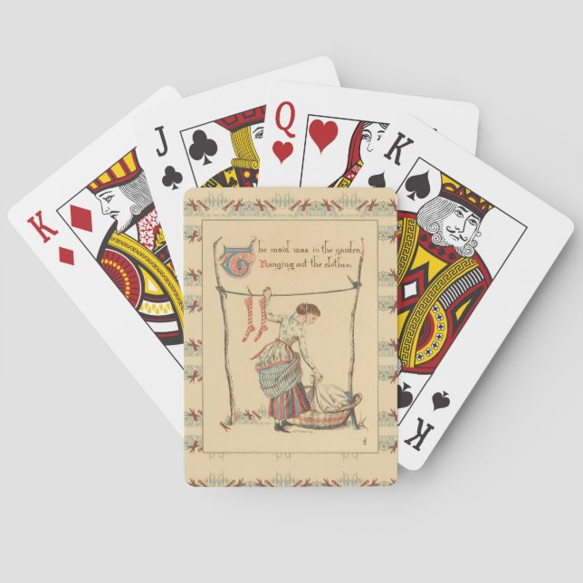 Jeu De Cartes Jolie Dame Vintage (dos)