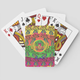 Jeu De Cartes Jolie et belle florale Motif Art Imprimer Design