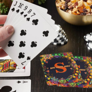 Jeu De Cartes Jolie Nom MonogramInspirivity Playing Cartes