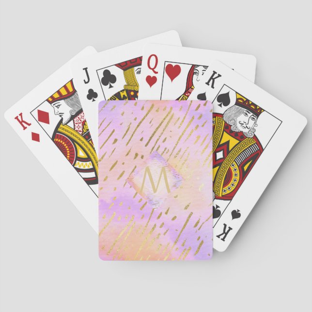 Jeu De Cartes Jolie Parties scintillant fille rose Poster de ani (dos)
