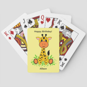 Jeu De Cartes Jolie petite girafe