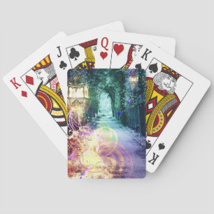 Jeu De Cartes Jolies cartes de jeu de chemin de lanterne