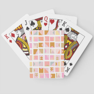 Jeu De Cartes Jolies couleurs pastel Design géométrique moderne