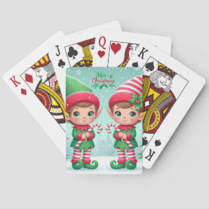 Jeu De Cartes Jolies elfes de Noël