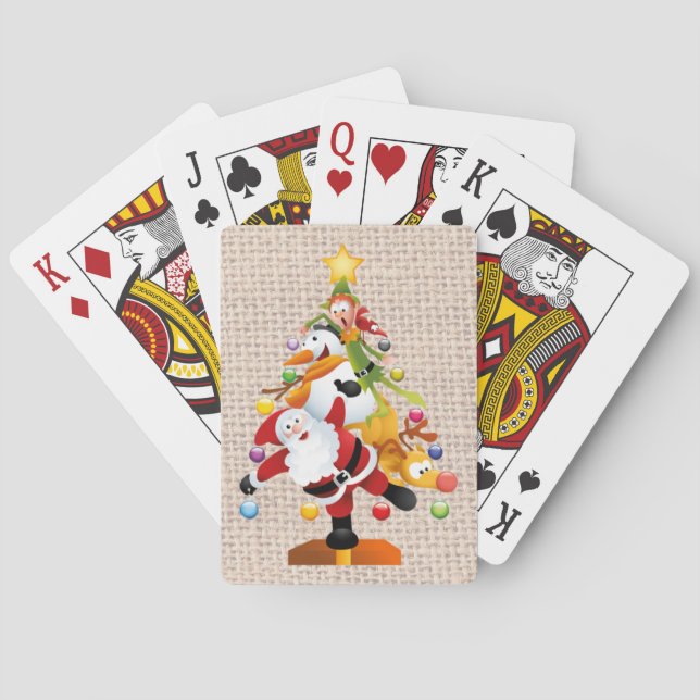 Jeu De Cartes Jolly Noël Jouer des cartes, faces standard (dos)
