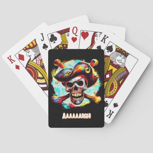 Jeu De Cartes Jolly roger moderne (dos)