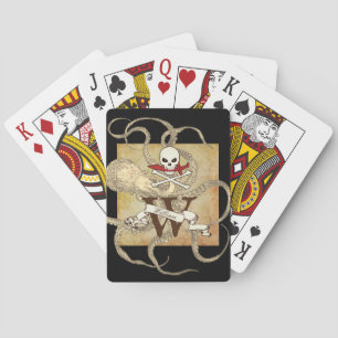Jeu De Cartes Jolly roger Monogramme initial