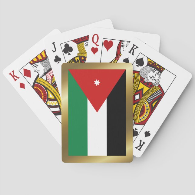 Jeu De Cartes Jordanie Drapeau Jouer des cartes (dos)