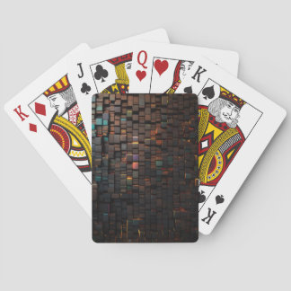 Jeu De Cartes Jouer aux cartes avec des briques en bois