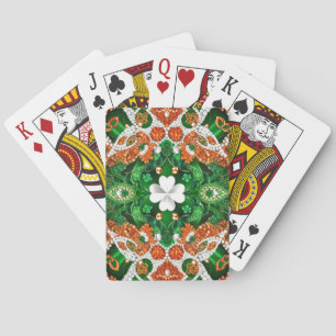 Jeu De Cartes Jouer aux cartes avec des couleurs irlandaises