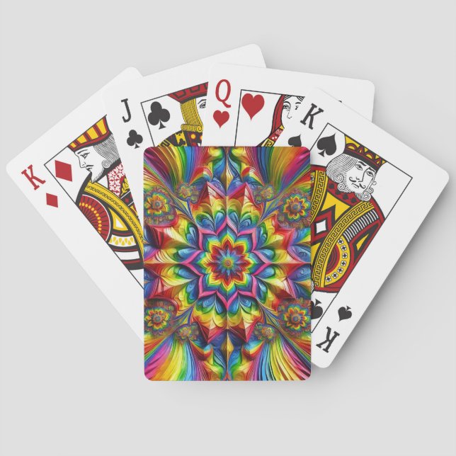 Jeu De Cartes Jouer aux cartes avec des couleurs LGBTQ (dos)