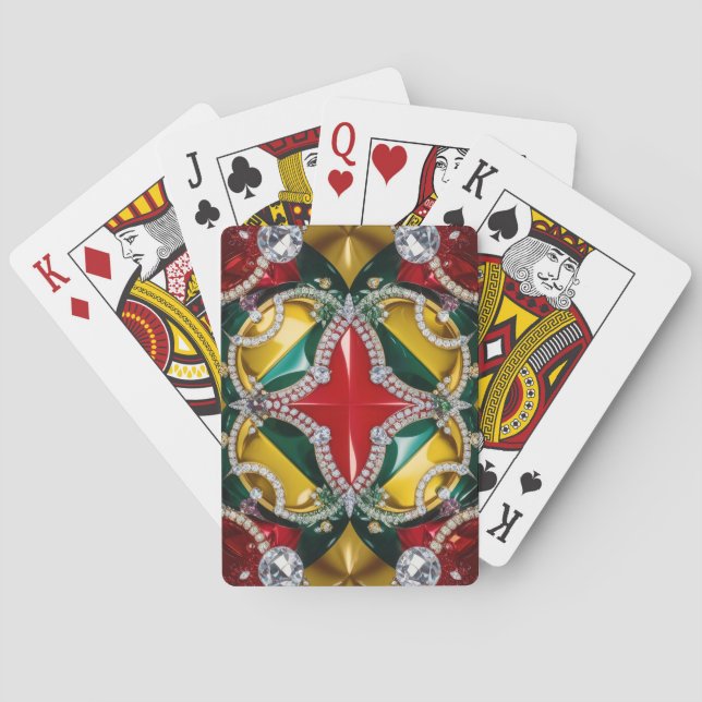Jeu De Cartes Jouer aux cartes avec les couleurs de Los Angeles (dos)