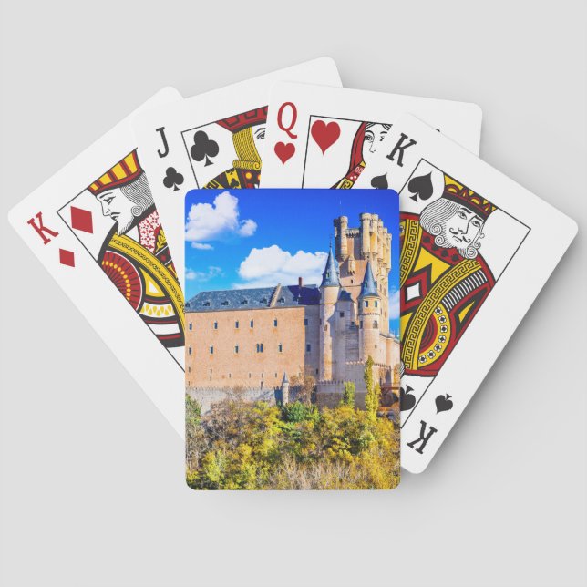 Jeu De Cartes Jouer aux cartes Château de Ségovie (dos)