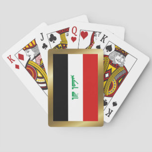 Jeu De Cartes Jouer aux cartes du drapeau irakien