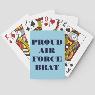 Jeu De Cartes Jouer aux cartes fière de l'Air Force Brat