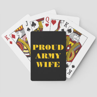 Jeu De Cartes Jouer aux cartes Fière épouse de l'armée