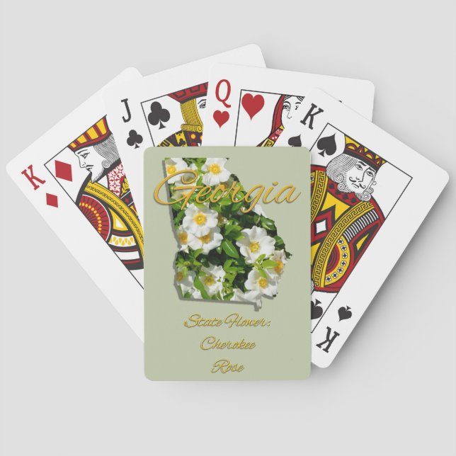 Jeu De Cartes Jouer aux cartes - GÉORGIE (dos)