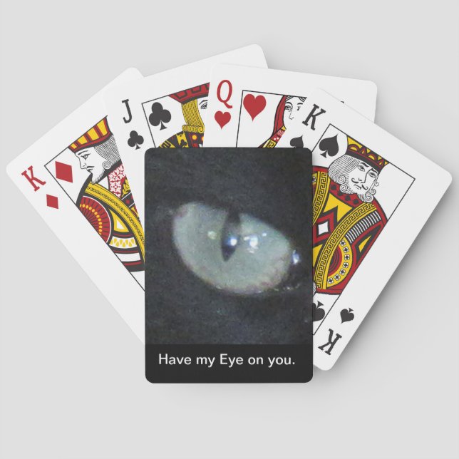 Jeu De Cartes Jouer aux cartes - oeil de chat (dos)