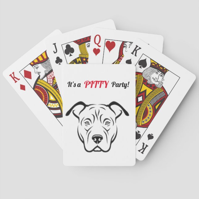 Jeu De Cartes Jouer aux cartes Pitbulles (dos)