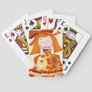 Jeu De Cartes Jouer aux cartes sur le thème de la pizza