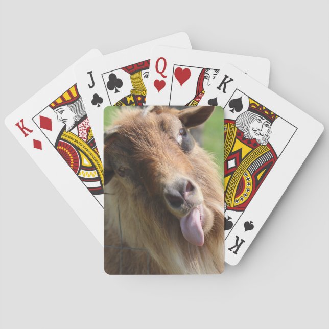 Jeu De Cartes Jouer aux cartes "Visage de chèvre" Thème (dos)