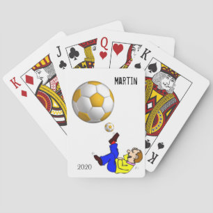Jeu De Cartes Jouer Bal de soccer du pont de carte