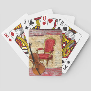 Jeu De Cartes Jouer Card Deck Cello Victorian
