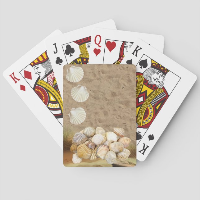 Jeu De Cartes Jouer Carte Deck Beach Sand Clams (dos)