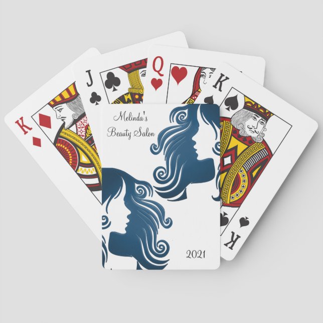 Jeu De Cartes Jouer Carte Deck Beauté Salon Coiffure (dos)