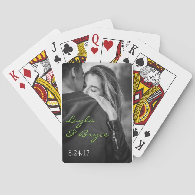 Jeu De Cartes Jouer Carte Fiançailles ou Mariage Faveur invité (dos)