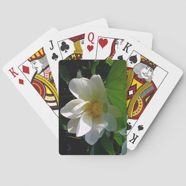 Jeu De Cartes Jouer Cartes Deck avec délicate Fleur Lotus (dos)
