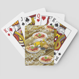Jeu De Cartes Jouer Cartes Pâtes Pâtes Olive HuileCuisine de gra
