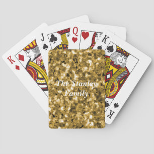 Jeu De Cartes Jouer des cartes avec des bulles d'or Faux