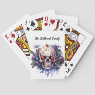 Jeu De Cartes Jouer des cartes avec la conception de squelette