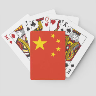 Jeu De Cartes Jouer des cartes avec le drapeau de la Chine