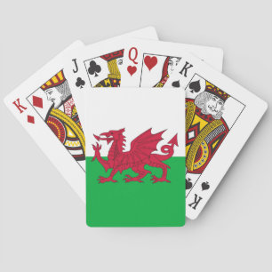 Jeu De Cartes Jouer des cartes avec le drapeau du Pays de Galles