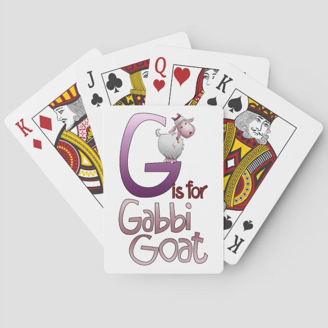 Jeu De Cartes Jouer des cartes, G est pour Gabbi Chèvre (dos)