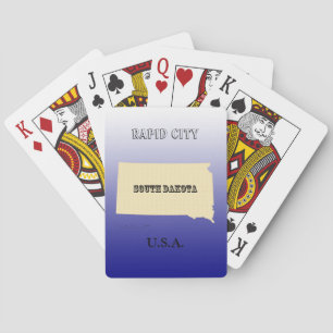 Jeu De Cartes Jouer des cartes - South Dakota State Map avec la 