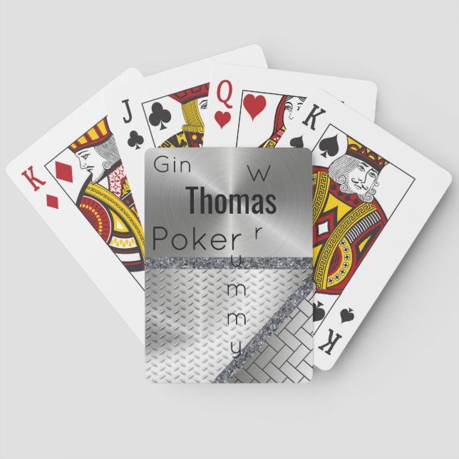 Jeu De Cartes Jouer Poker À Rummy Gin Deck Card (dos)