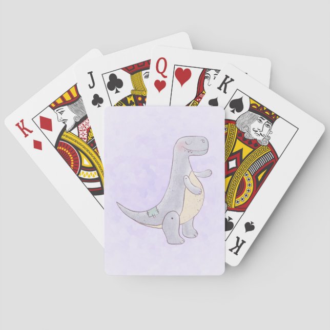 Jeu De Cartes Jouet à dinosaures Rex Tyrannosaurus (dos)